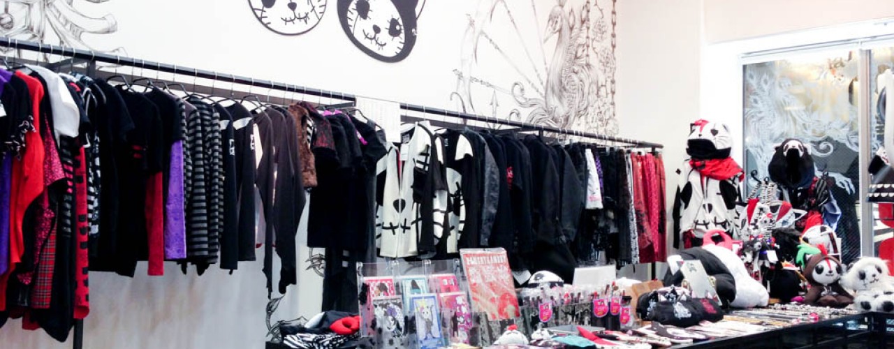 Japanese fashion gothic Shop H. Naoto in Tokyo. Photo by alphacityguides.