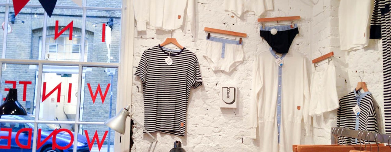 Fashion display inside Topman General Store in London. Photo by alphacityguides.