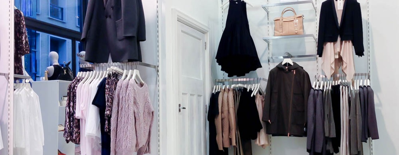 Fashion display at Twenty8Twelve in London. Photo by alphacityguides.