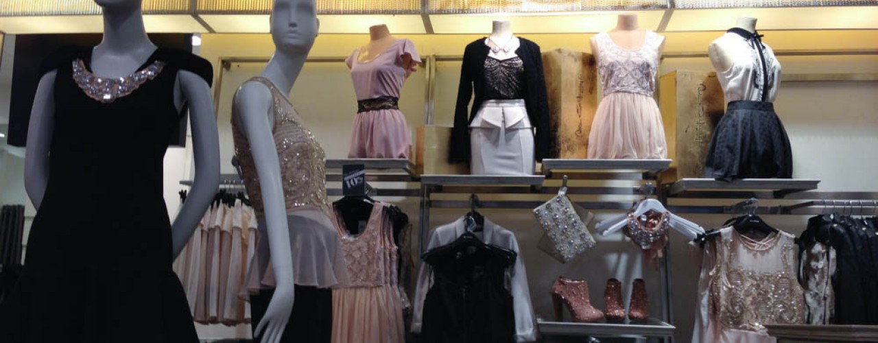 Miss Selfridges fashion display at Selfridges & Co. in London. Photo by alphacityguides.