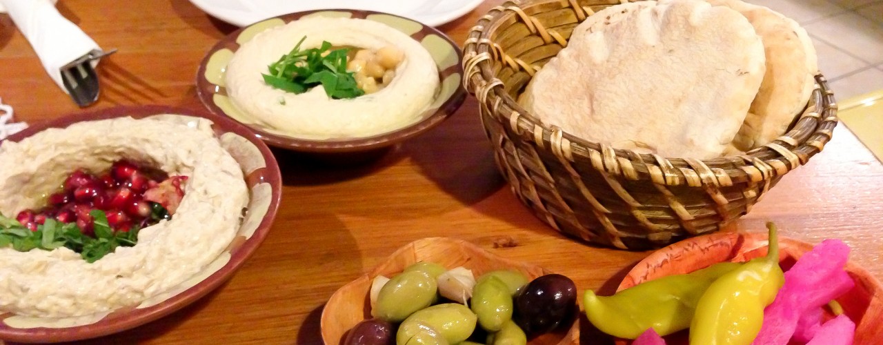 Mezza at Yalla Yalla in London. Photo by alphacityguides.