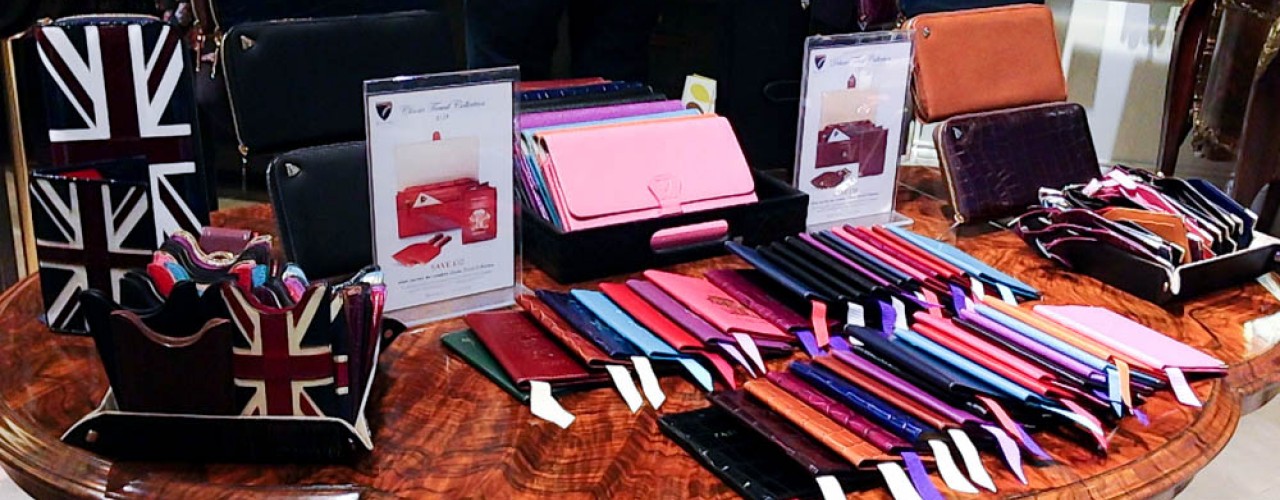 Leather diaries at Aspinal of London. Photo by alphacityguides.