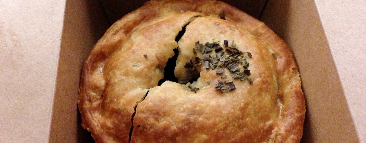 Pie to-go at Pieminister in London. Photo by alphacityguides.