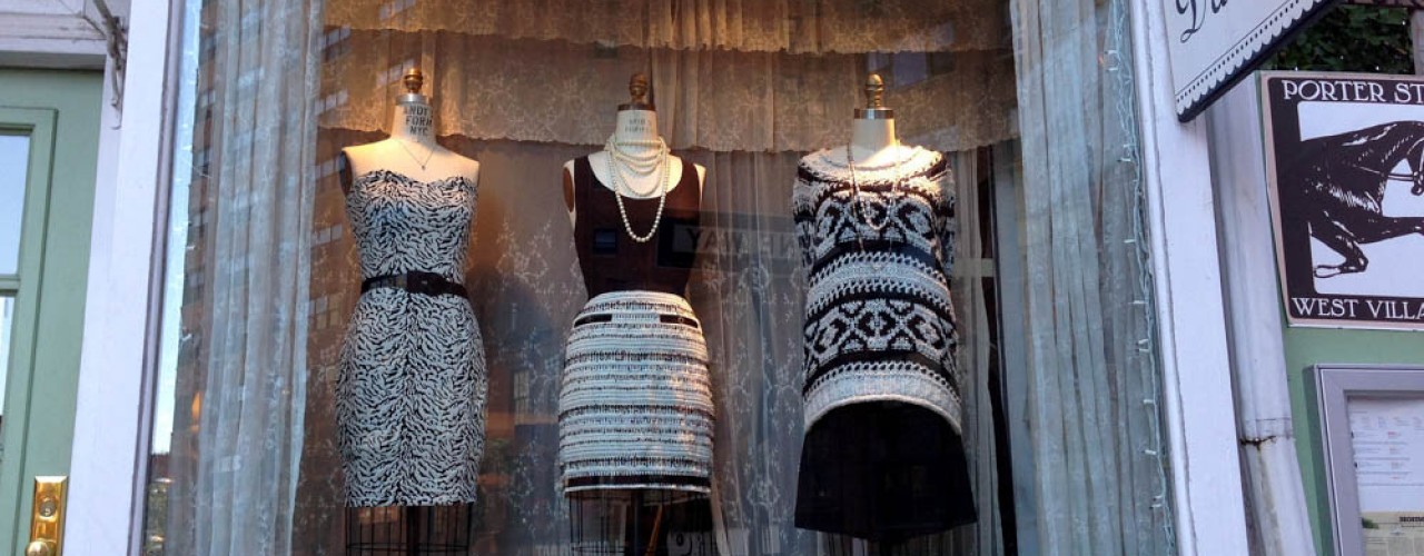 Window display at Darling in New York. Photo by alphacityguides.