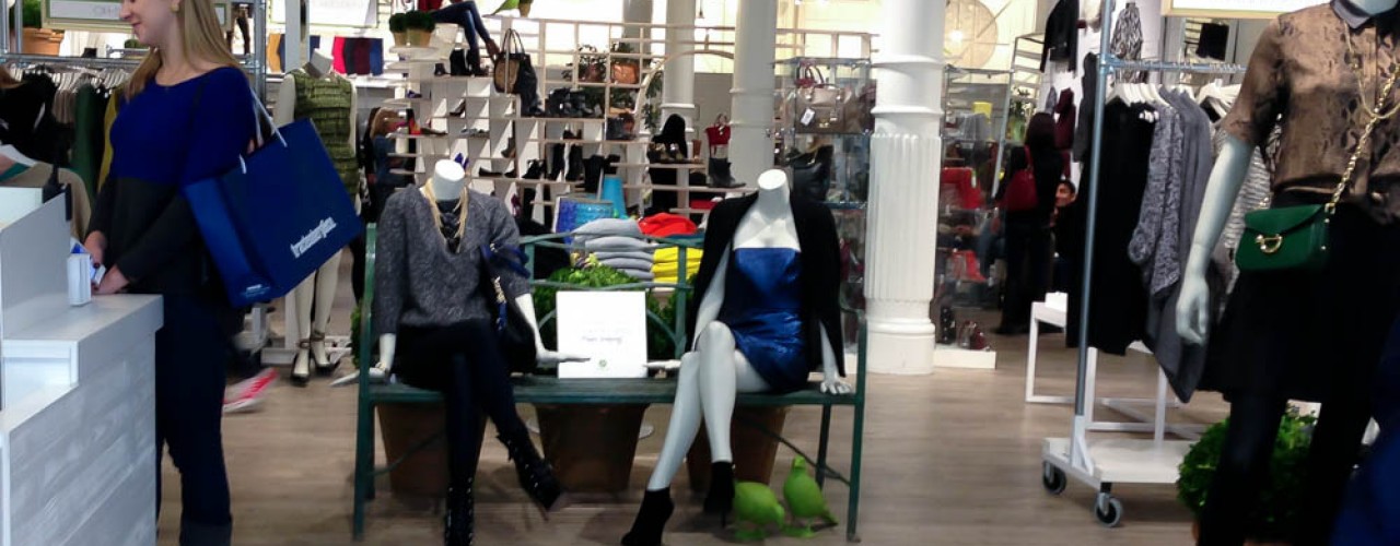 Fashion display inside CO-OP in New York. Photo by alphacityguides.