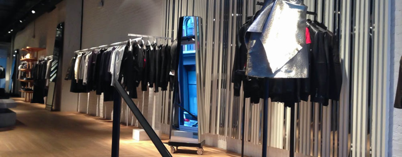Fashion display inside Surface to Air. Photo by alphacityguides.