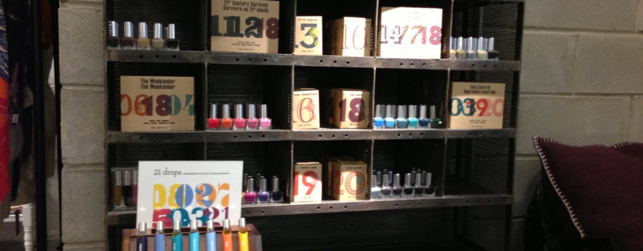 Display inside Treasure & Bond in New York. Photo by alphacityguides.