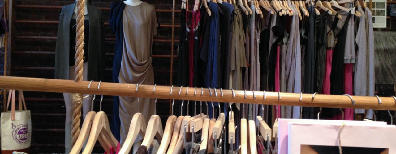 Fashion display inside VPL in New York. Photo by alphacityguides.