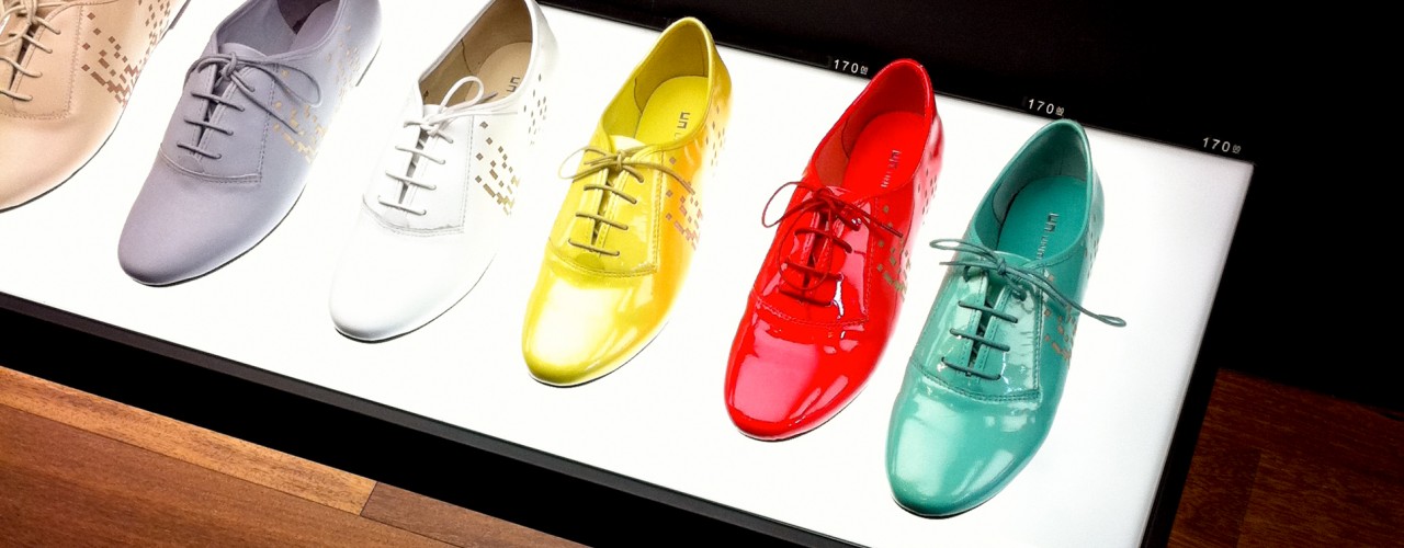 Colorful shoes at UN United Nude in New York. Photo by alphacityguides.