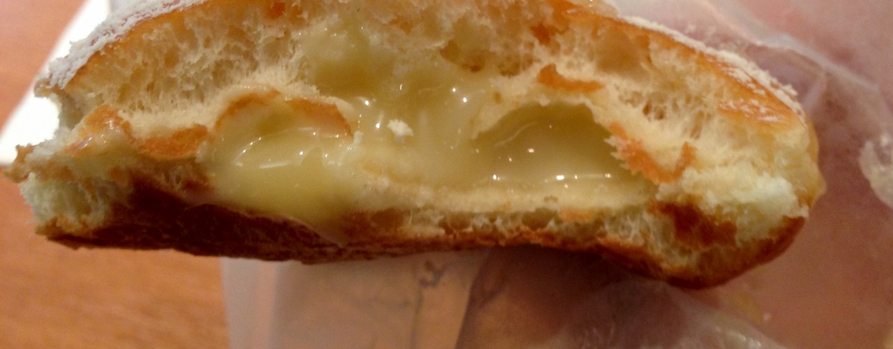 Filled doughnut at Krispy Kreme in Tokyo. Photo by alphacityguides.
