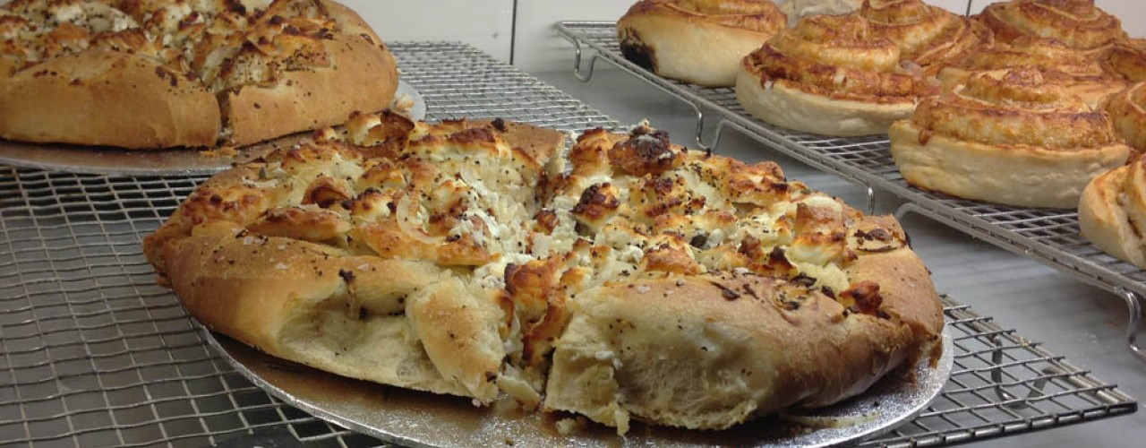 Goat cheese breakfast pie at The Albion in London. Photo by alphacityguides. 