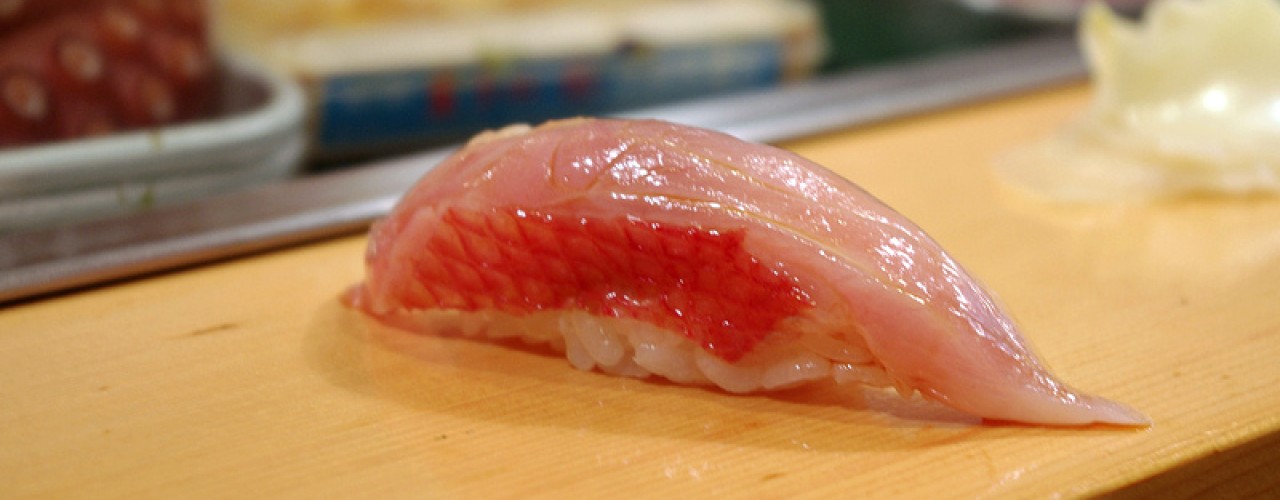 O-Toro at Sushi Dai in Tokyo. Photo by alphacityguides.