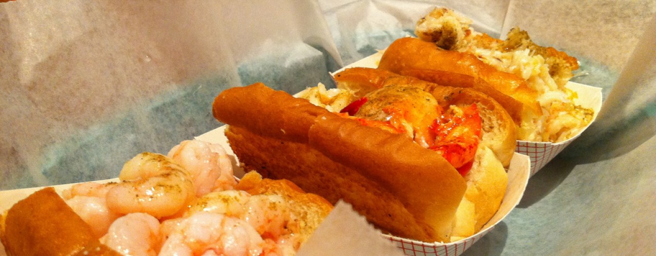 Taste of Maine platter at Luke's Lobster in New York. Photo by alphacityguides