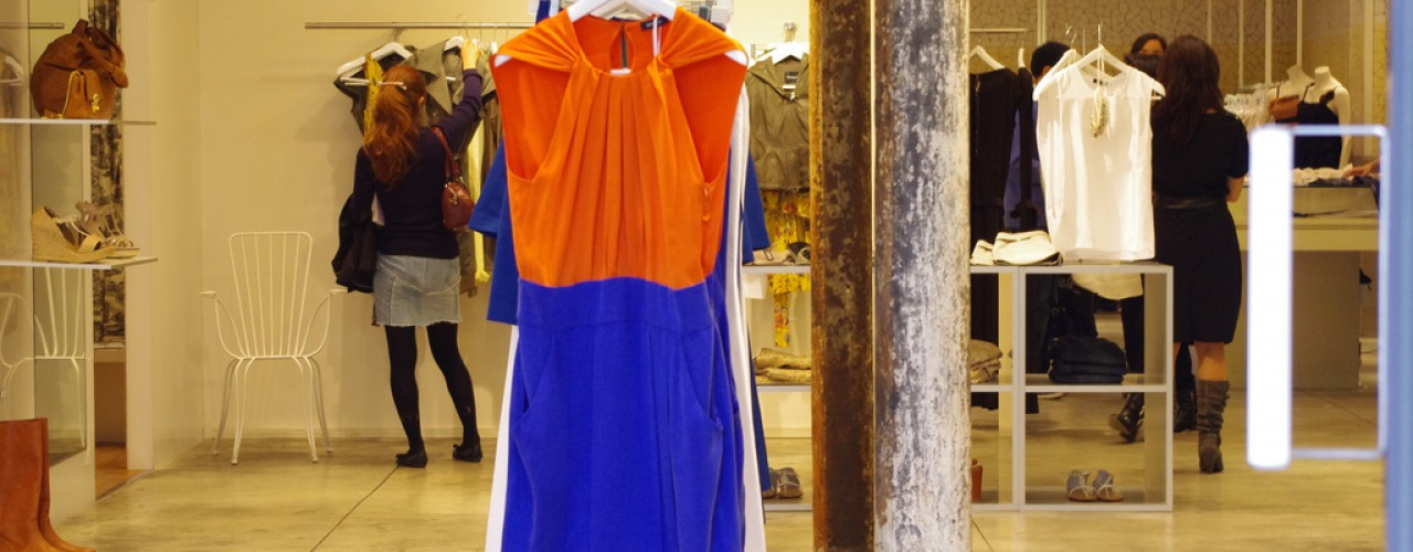 Dress at Agnes B in Paris. Photo by alphacityguides. 