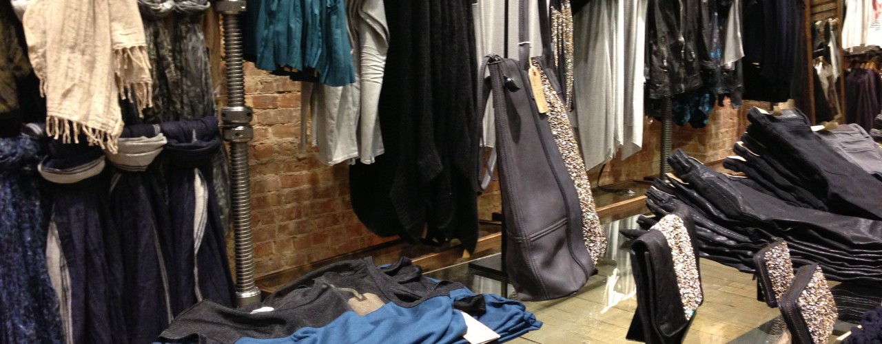Women's fashion at AllSaints in New York. Photo by alphacityguides.
