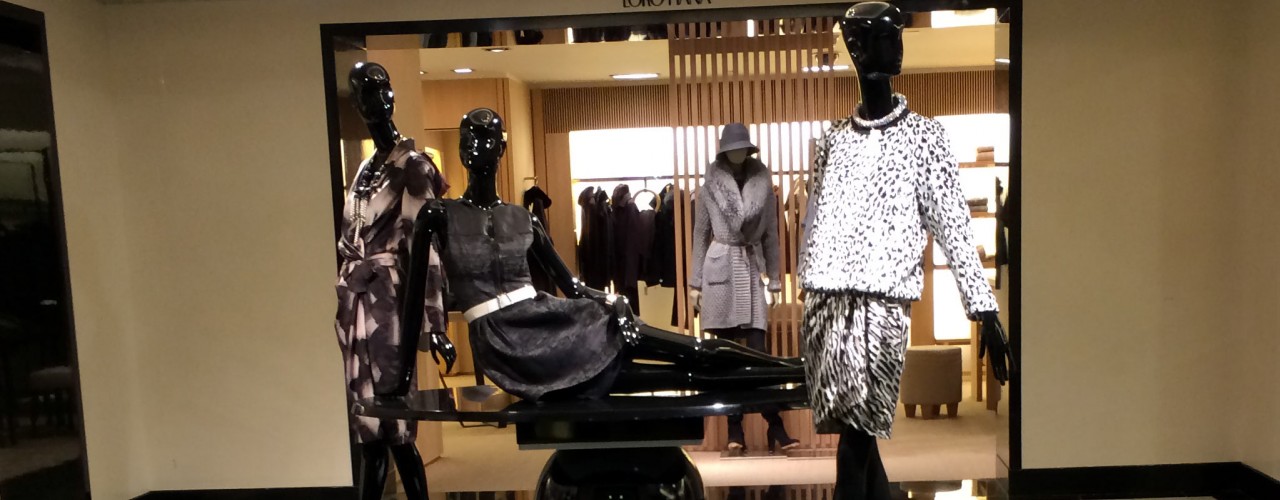 Fashion display at Bergdorf Goodman in New York. Photo by alphacityguides.