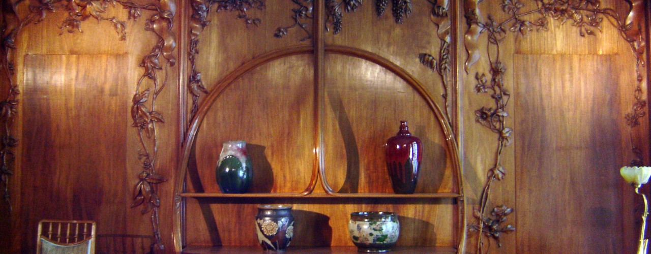 Art Nouveau furniture display.