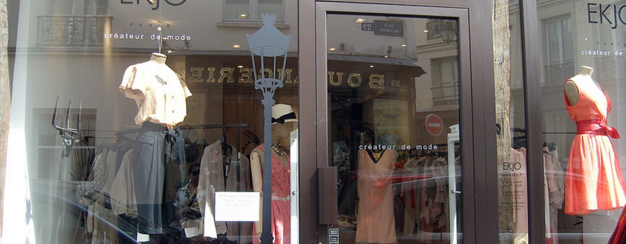 Store front at Ekjo in Paris. Photo by alphacityguides.