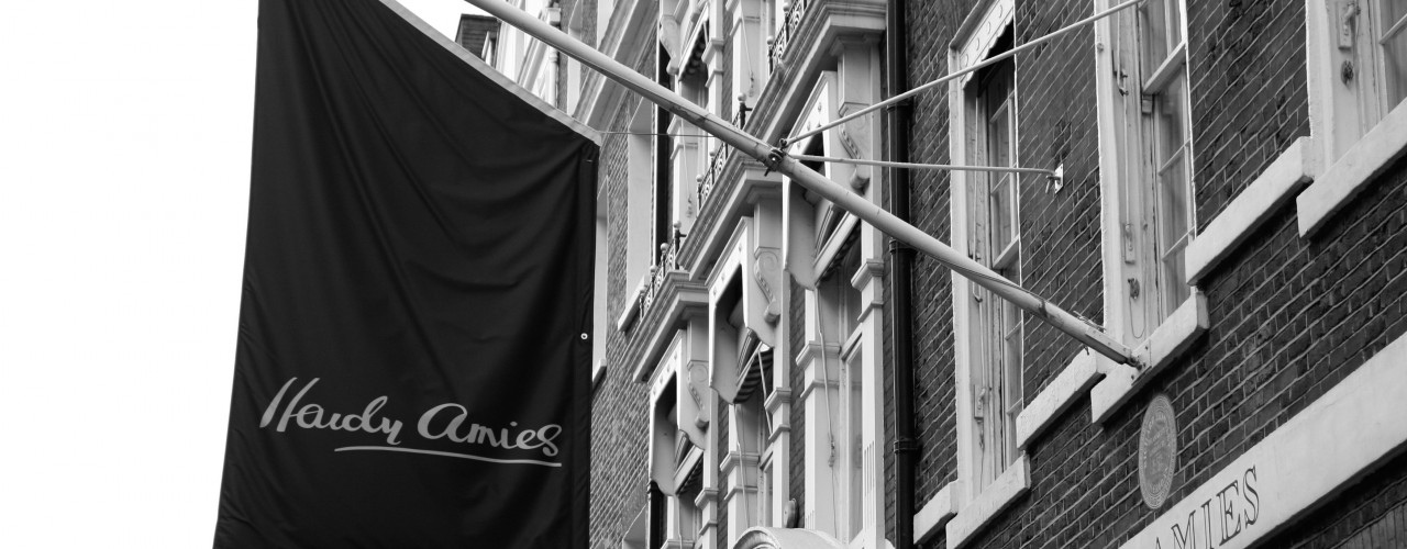 Hardy Amies in London. Photo supplied by Hardy Amies.