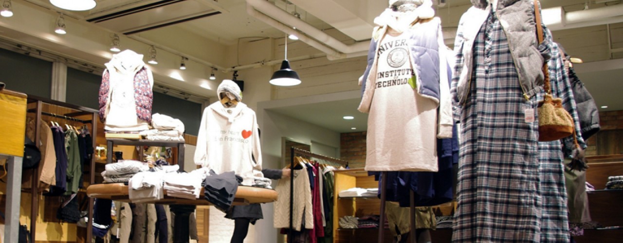 Fashion inside Ciopanic in Tokyo. Photo by alphacityguides.