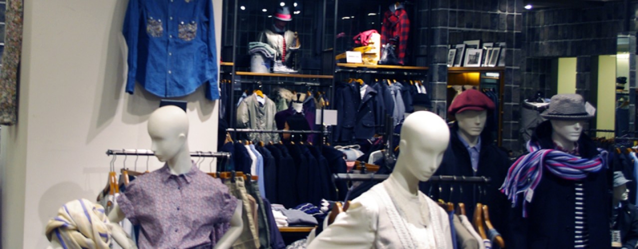 Fashion inside District UNITED ARROWS in Tokyo. Photo by alphacityguides.