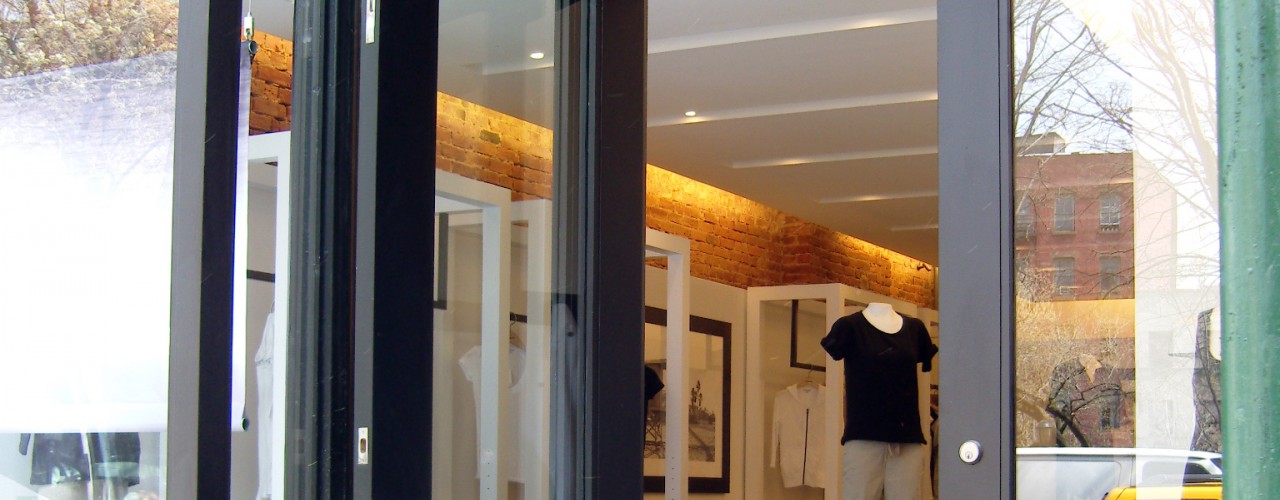 Store front at James Perse in New York. Photo by alphacityguides.