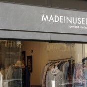 Store front at Madeinused in Paris. Photo by alphacityguides.