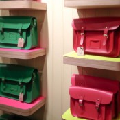 The Cambridge Satchel Company's signature bag in Covent Garden London. Photo by alphacityguides.