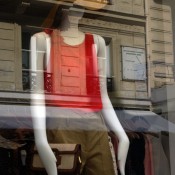 Window display at Sandro in Paris. Photo by alphacityguides.