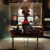 Accessory display inside Gieves & Hawkes London. Photo by alphacityguides.