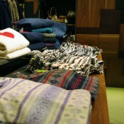 Sweater table at Ciopanic in Tokyo. Photo by alphacityguides.