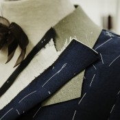 Gieves & Hawkes suit under construction. Photo supplied by Gieves & Hawkes