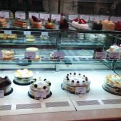 Pastry counter Fortnum and Mason in London. Photo by alphacityguides.