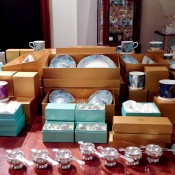 Tea set at Fortnum and Mason in London. Photo by alphacityguides.