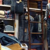 Fashion display inside RRL in New York. Photo by alpahcityguides.