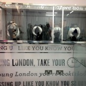 Wigs and hats display at Opening Ceremony in London. Photo by alphacityguides.