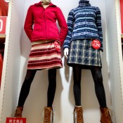 Fashion display inside Uniqlo. Photo by alphacityguides.