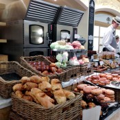 Food hall spread at Harrods in London. Photo by alphacityguides.