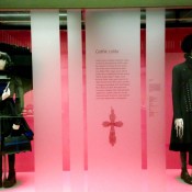 Gothic Lolita costumes from a Japanese street fashion exhibit at the V&A museum in London