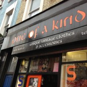 Store front at One Of A Kind in London. Photo by alphacityguides.