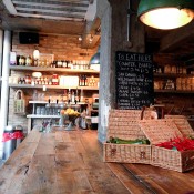 Pantry area at Pizza East in London. Photo by alphacityguides.