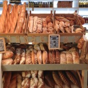Fresh bread mini market at The Albion in London. Photo by alphacityguides.