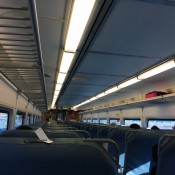 Train from Newark International Airport to New York. Photo by alphacityguides.