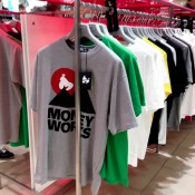 T-shirt gallery at Harvey Nichols in London. Photo by alphacityguides.