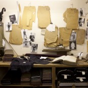 Tailors workshop at the Huntsman in London. Photo supplied by Huntsman.
