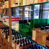 Product display at C.O Bigelow in New York. Photo by alphacityguides.