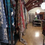 Fabric display at Liberty London. Photo by alphacityguides.