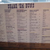 Menu at Shake em Buns in Hong Kong. Photo by alphacityguides.