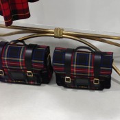 Plaid bag inside Dover Street Market in Tokyo. Photo by alphacityguides.