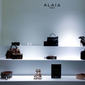 Alaïa accessory display at Harrods in London. Photo by alphacityguides.